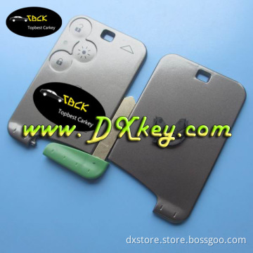 Original quality key cover for enault Espace 3 button key card with logo